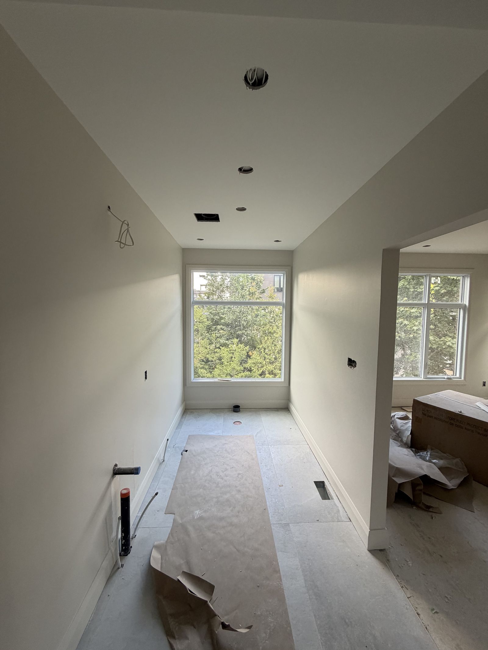 Completed interior painting project
